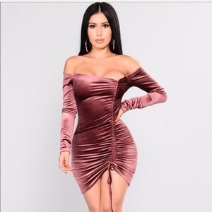Fashion Nova Velvet Dress